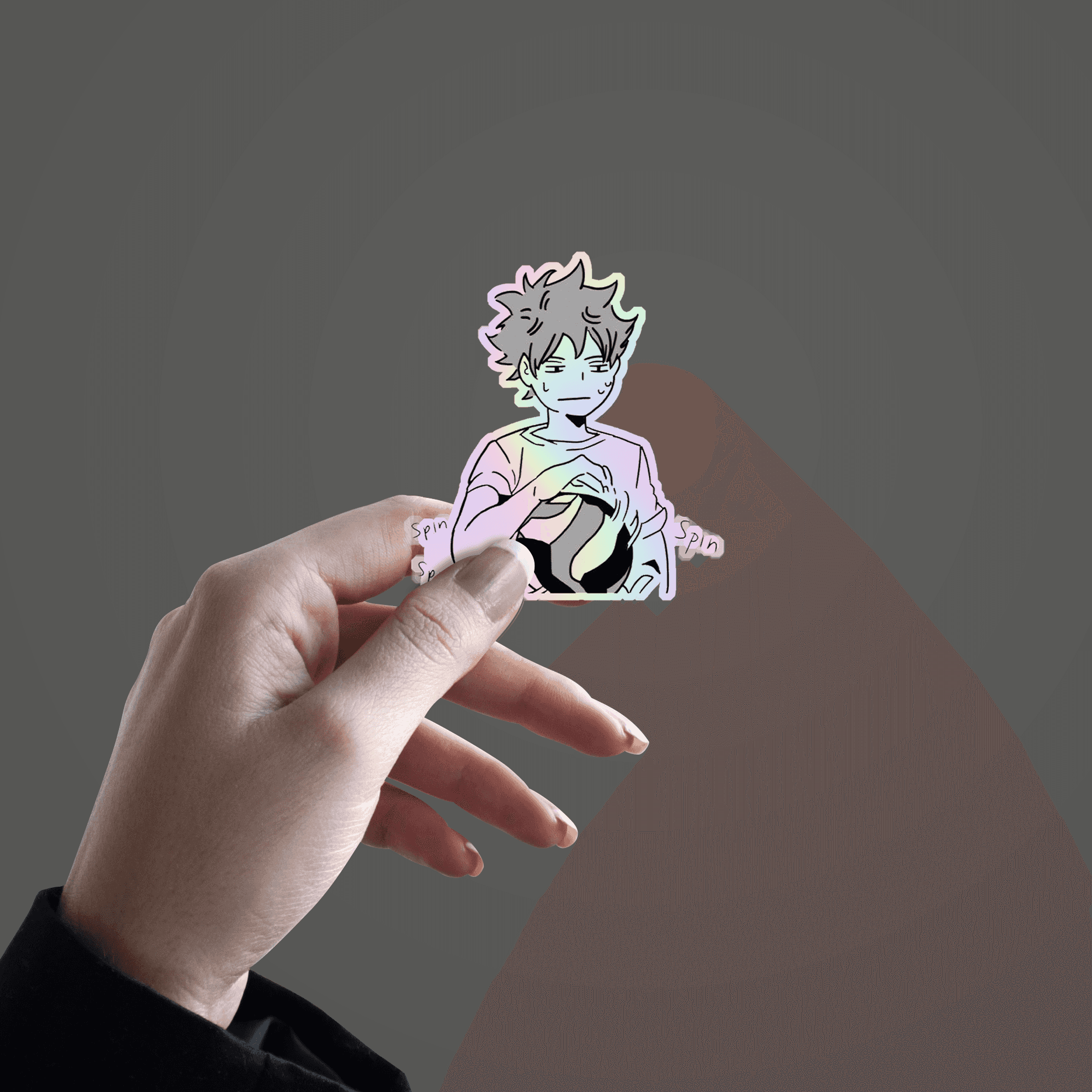 Hinata Shoyou Holographic Sticker - sticckiz.com