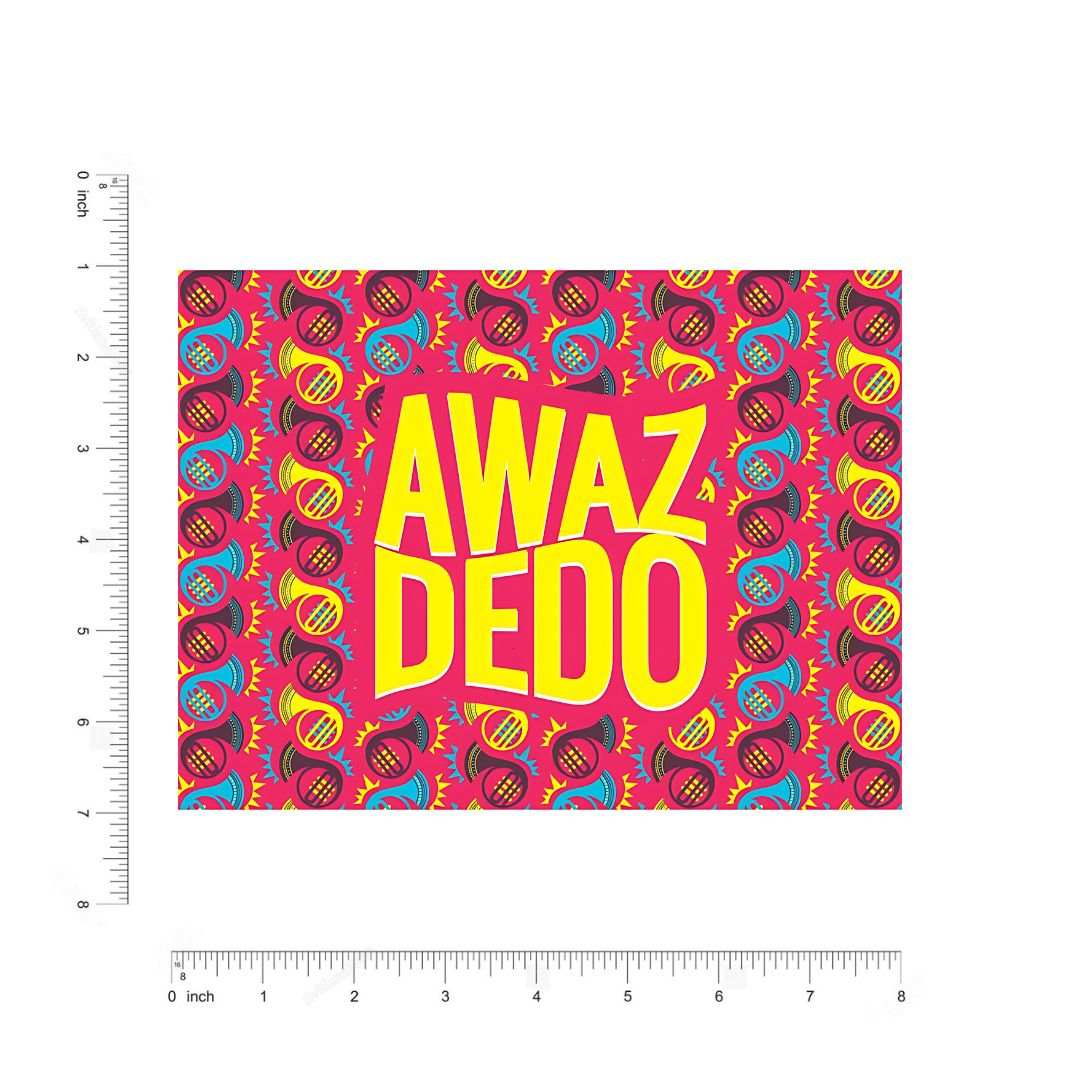 Awaz Dedo Sticker - sticckiz.com
