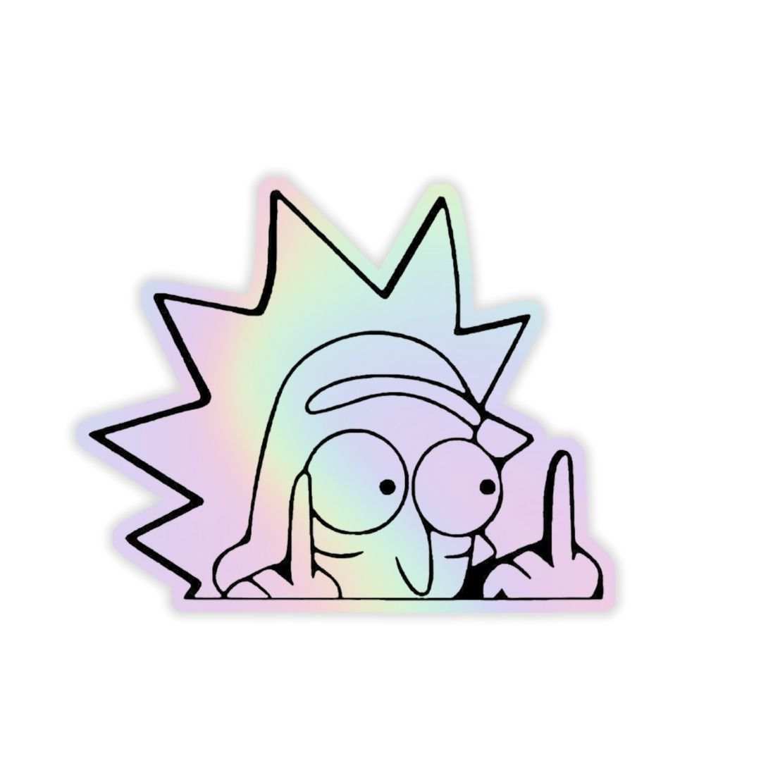 Rick Sanchez Holographic Sticker - sticckiz.com
