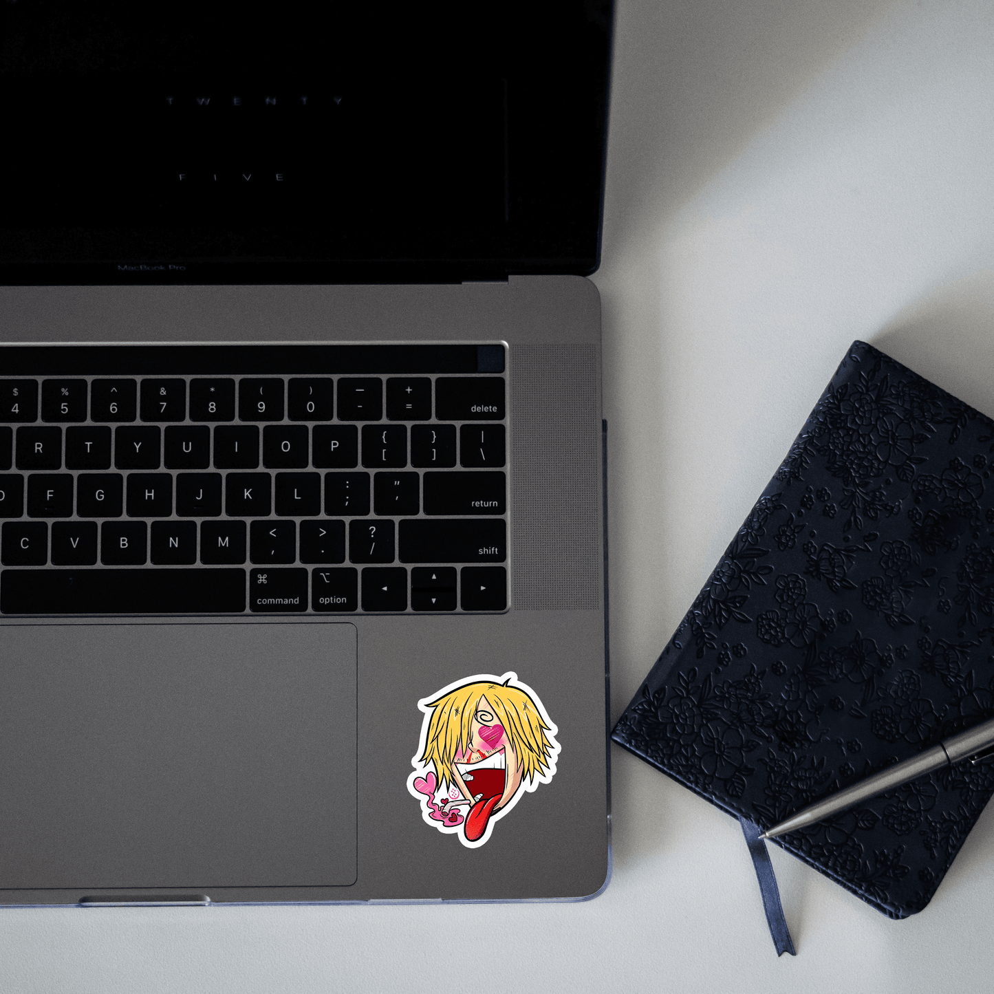 sanji heart eyes sticker - sticckiz.com