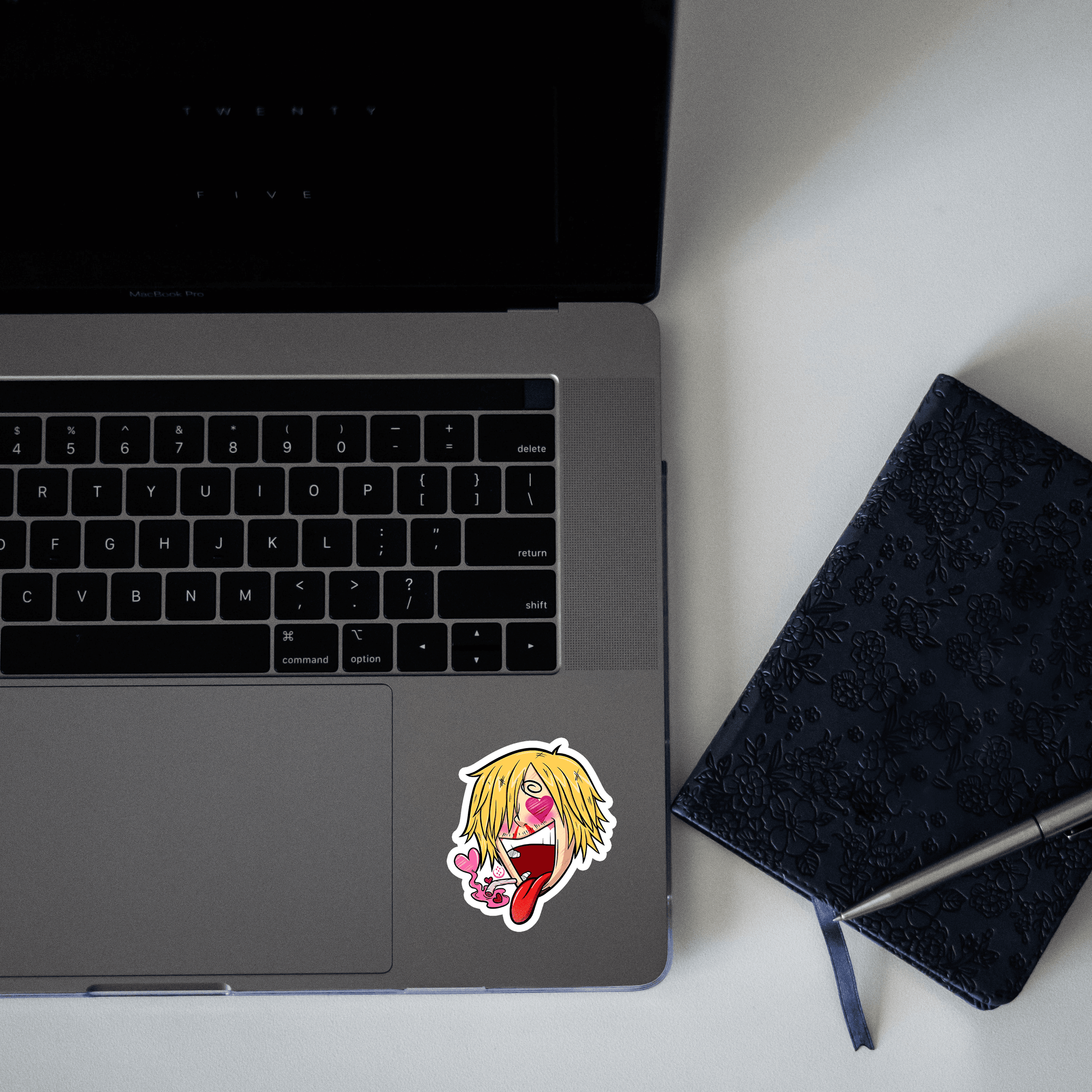 sanji heart eyes sticker - sticckiz.com