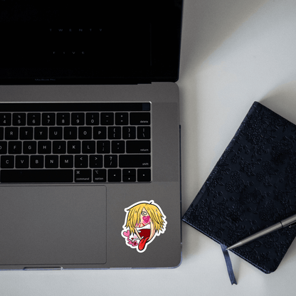 sanji heart eyes sticker - sticckiz.com