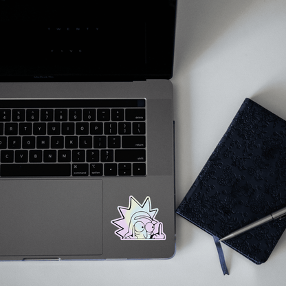 Rick Sanchez Holographic Sticker - sticckiz.com