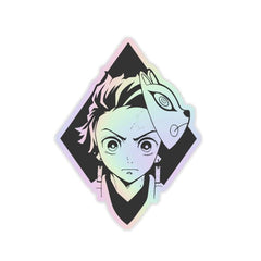 Kimetsu Holographic Sticker - sticckiz.com
