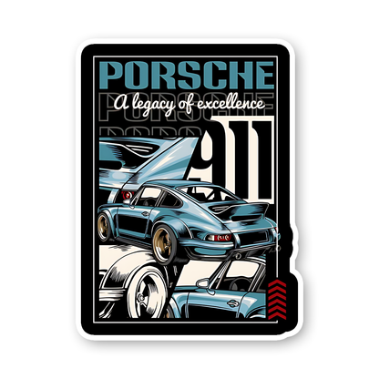 Porche car Sticker