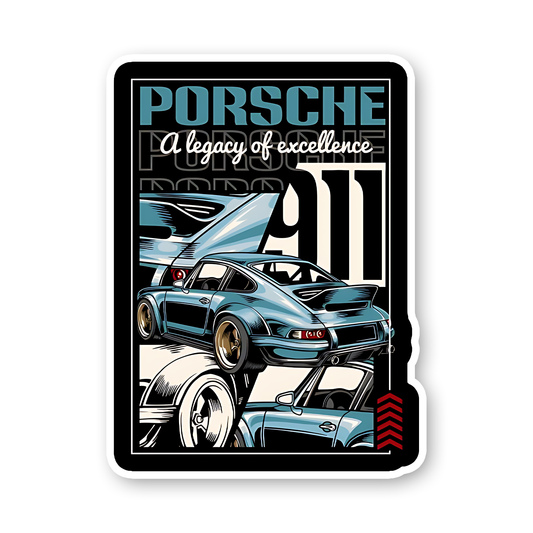 Porche car Sticker