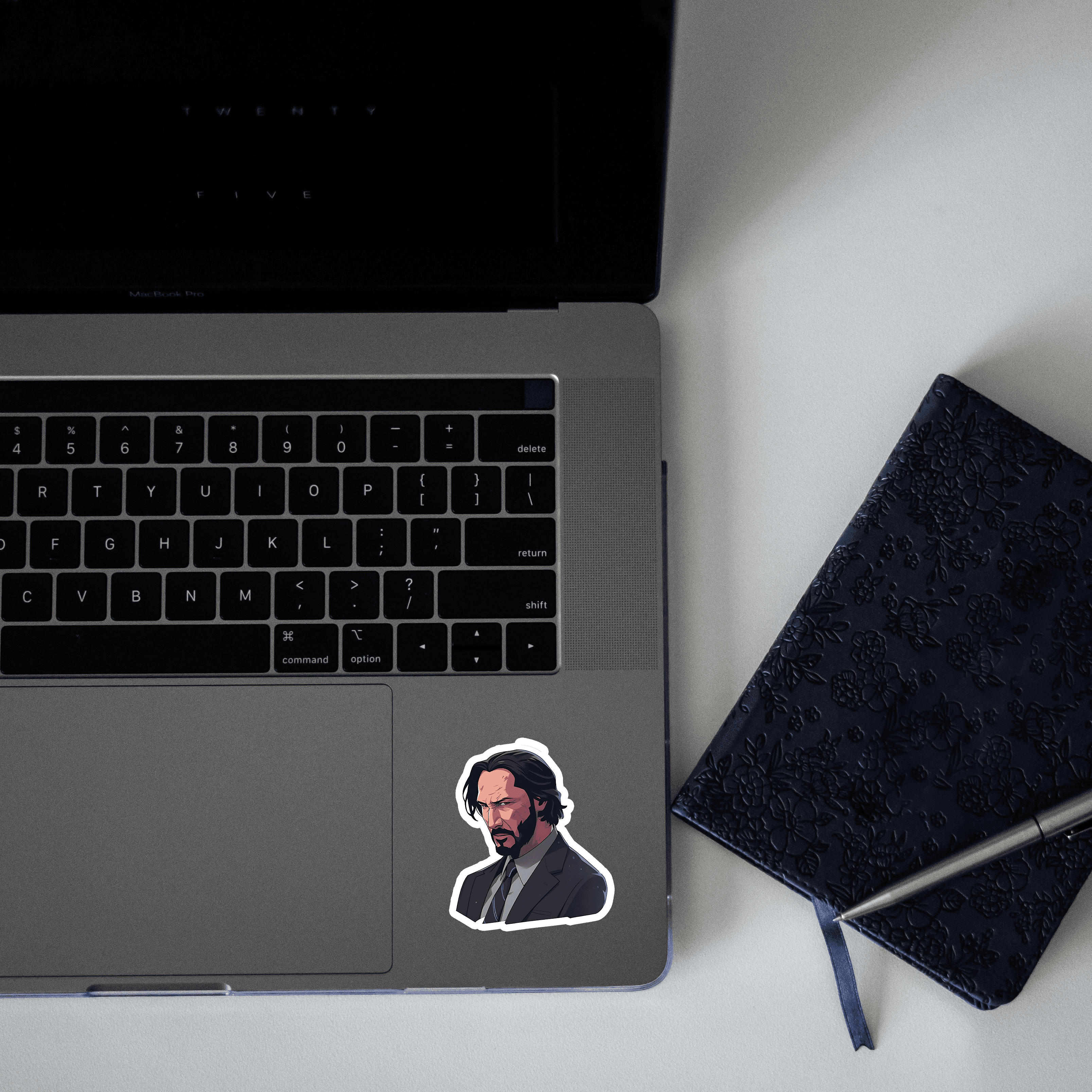 serious john wick sticker - sticckiz.com