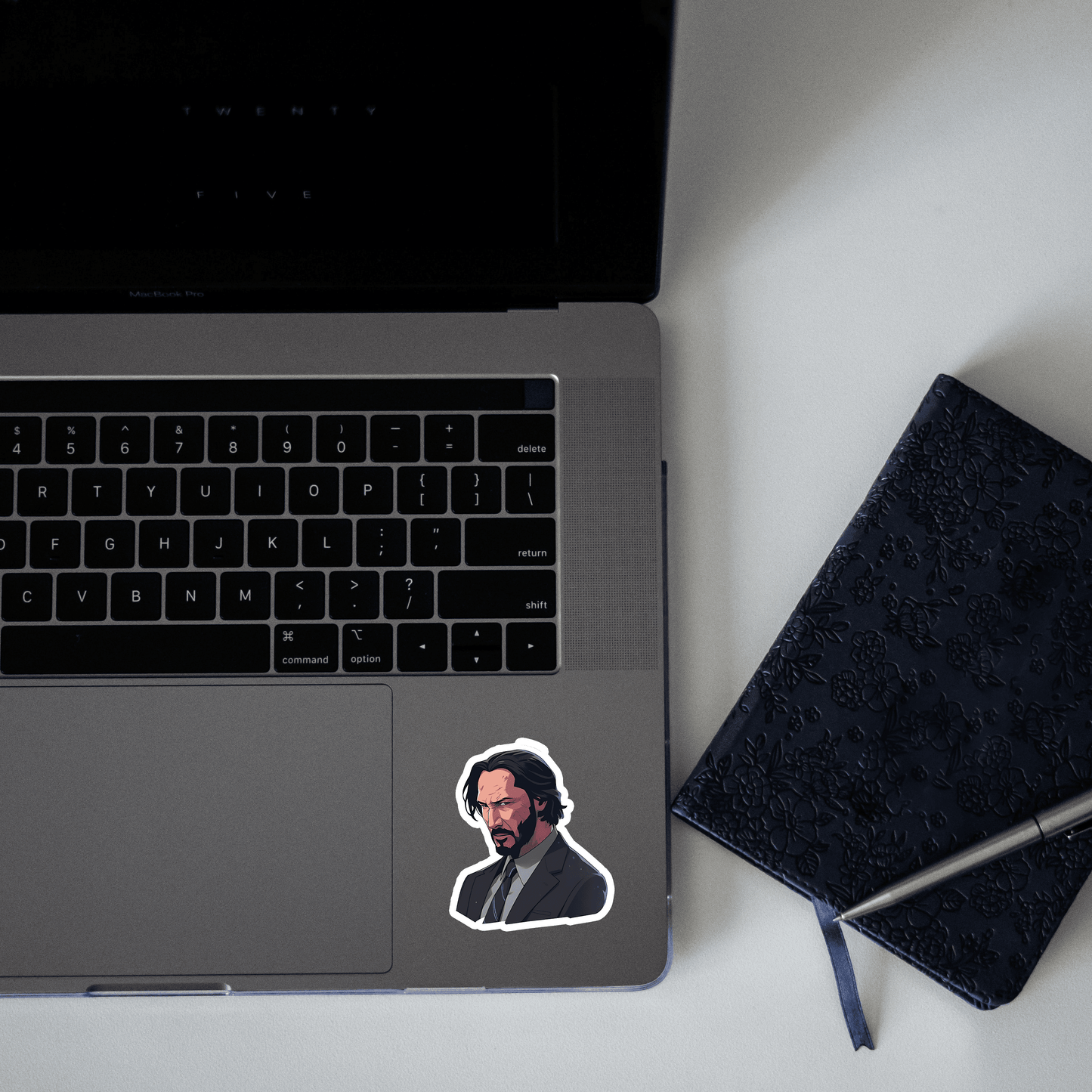 serious john wick sticker - sticckiz.com