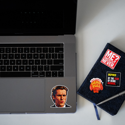 Lawyer Funny Glitter Sticker - laptop mockup