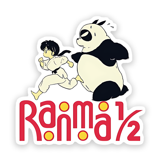 Ranma 1/2 panda Genma sticker