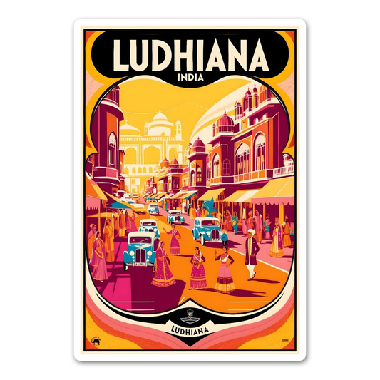 Ludhiana card Sticker