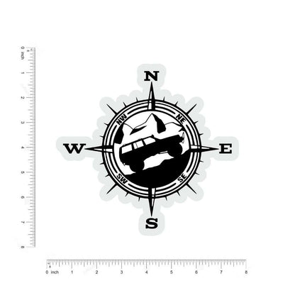 Compass Sticker - sticckiz.com
