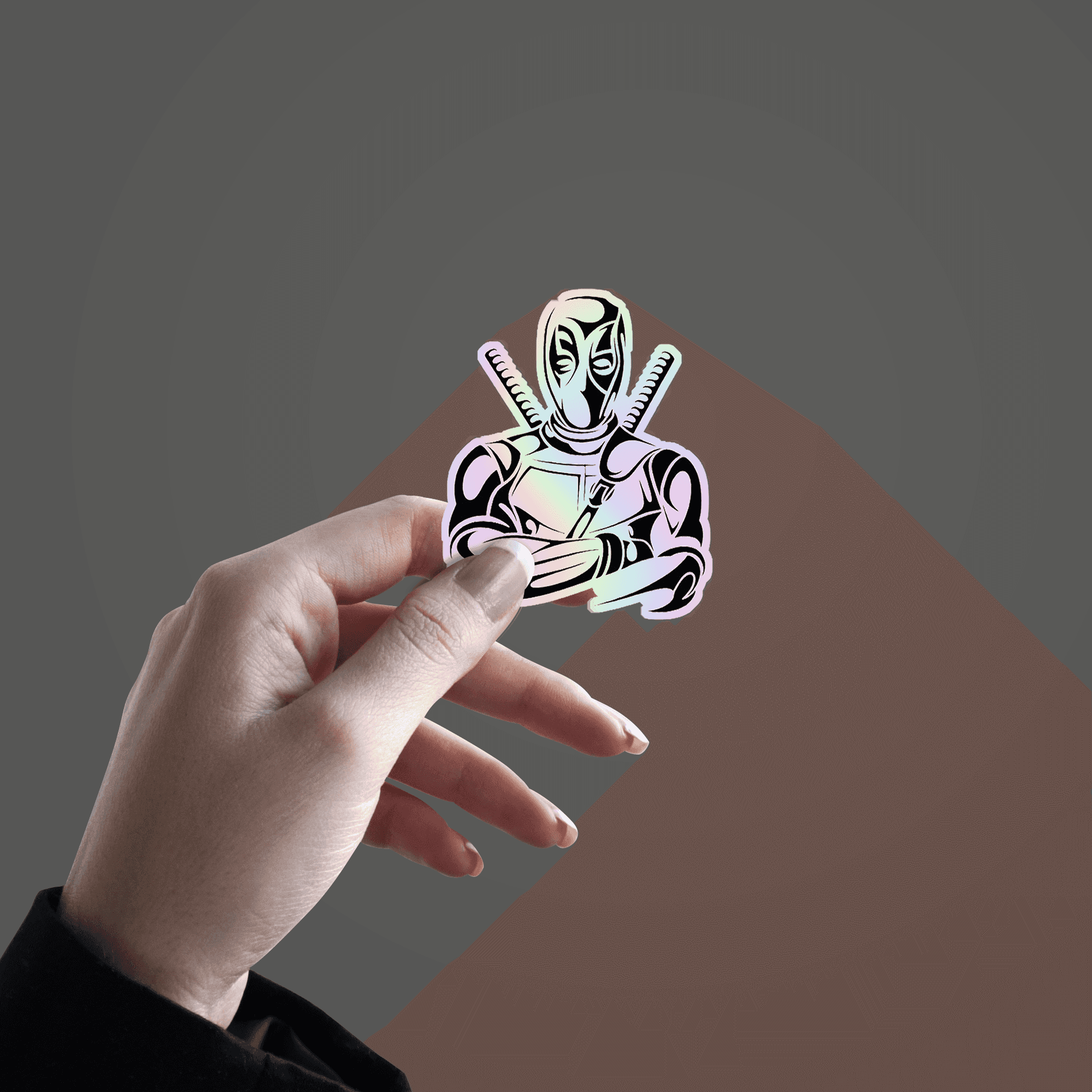 Deadpool v2 Holographic Sticker - sticckiz.com