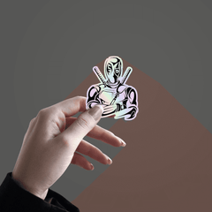 Deadpool v2 Holographic Sticker - sticckiz.com