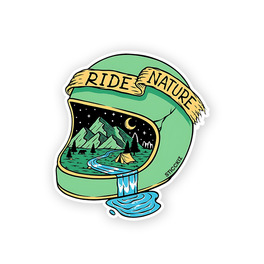 ide Nature in Helmet Sticker