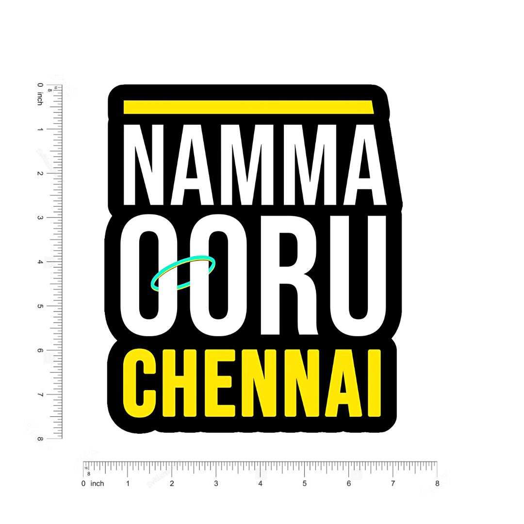 Namma Ooru Chennai Sticker - sticckiz.com