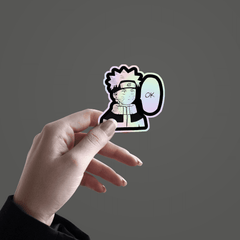 Funny Naruto Holographic Sticker - sticckiz.com