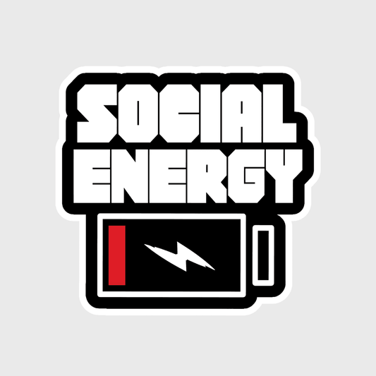social energy down sticker - sticckiz.com