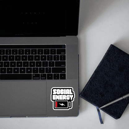 social energy down sticker - sticckiz.com