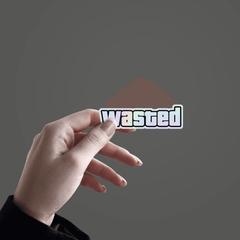 Wasted Holographic Sticker