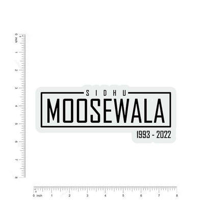 Sidhu Moosewala 1993-2022 Sticker - sticckiz.com