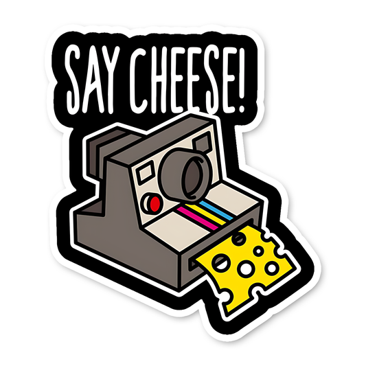 Say Cheese Sticker