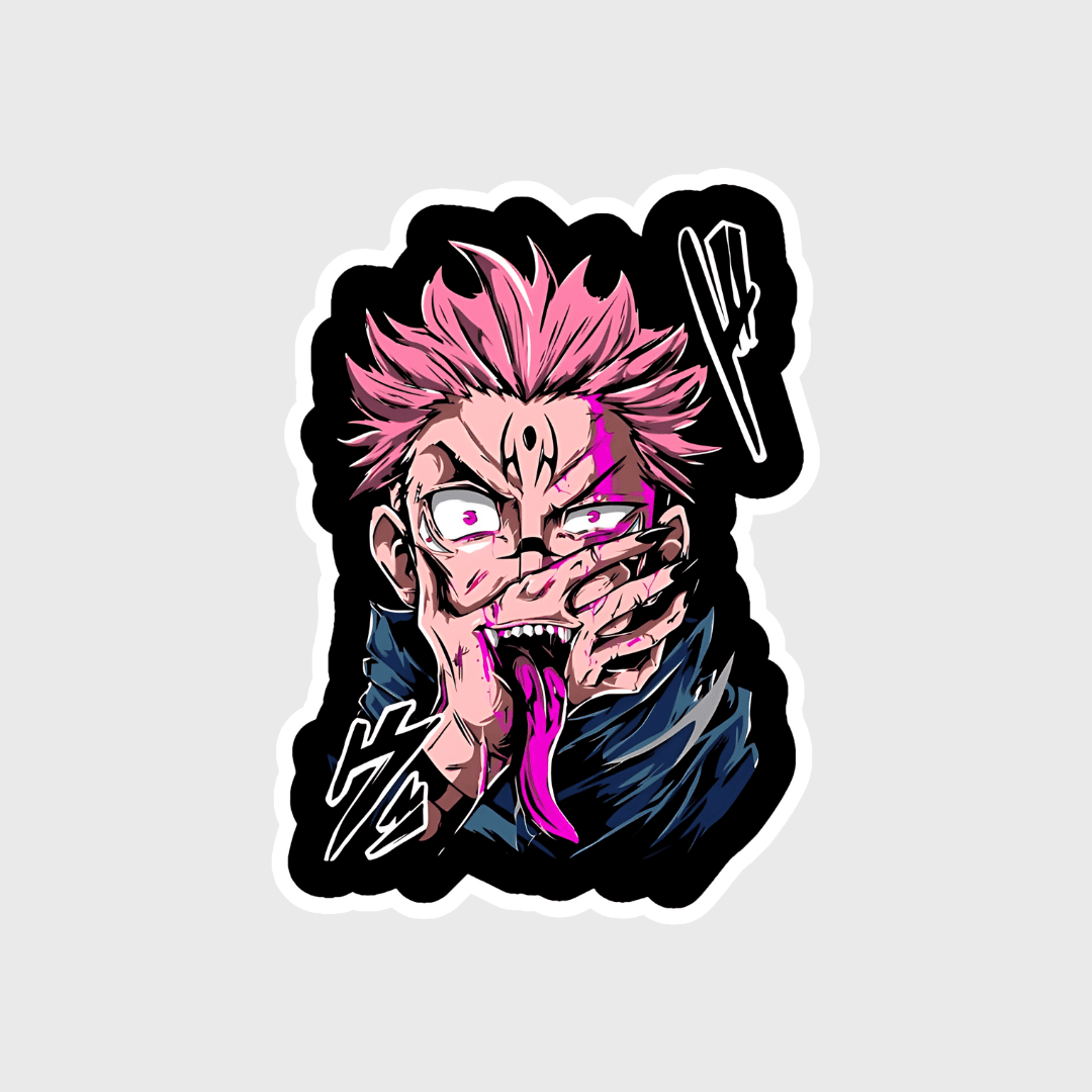 sukuna jujutsu kaisen sticker - sticckiz.com