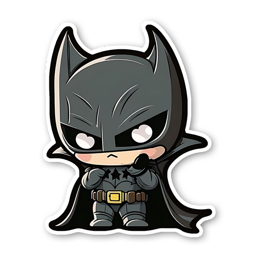 Chibi style Dipiction of Batman Sticker
