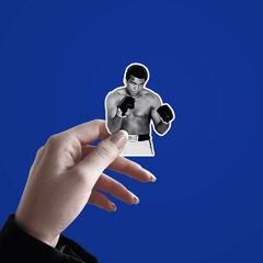 Mohammad Ali Boxer Sticker v2