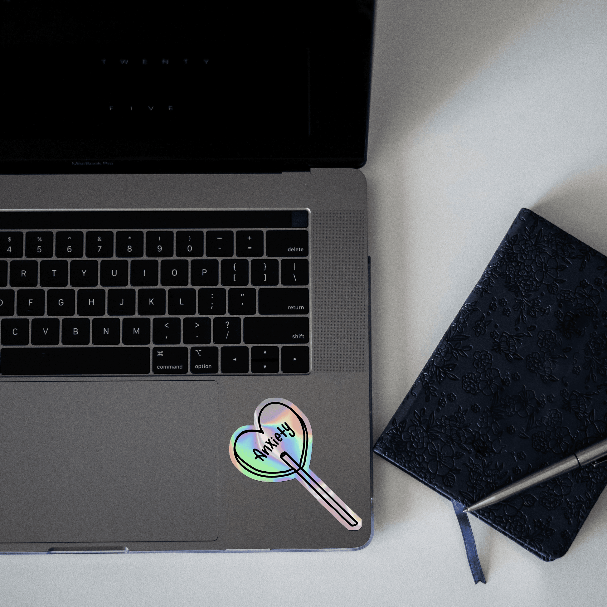 Anxiety Candy Holographic Sticker - sticckiz.com