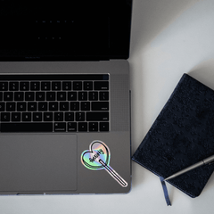 Anxiety Candy Holographic Sticker - sticckiz.com