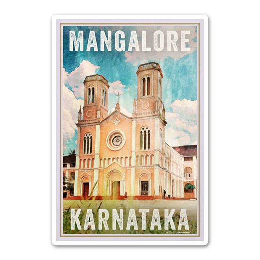 Mangalore karnataka card Sticker