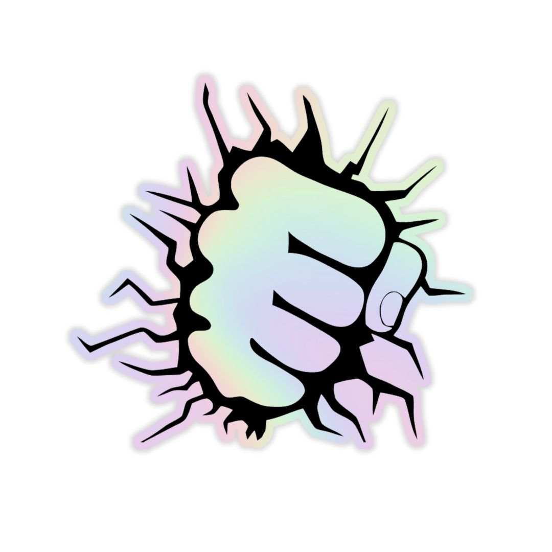 Punch Holographic Sticker - sticckiz.com