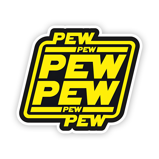 PewPewPewPew Sticker