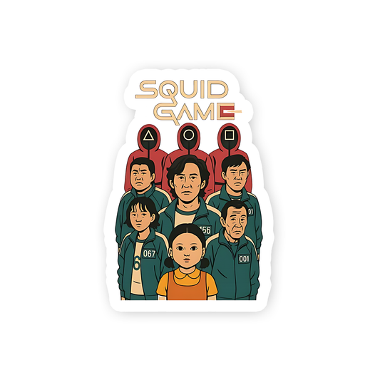 Squid game Main Characters Sticker