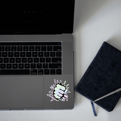 Punch Holographic Sticker - sticckiz.com