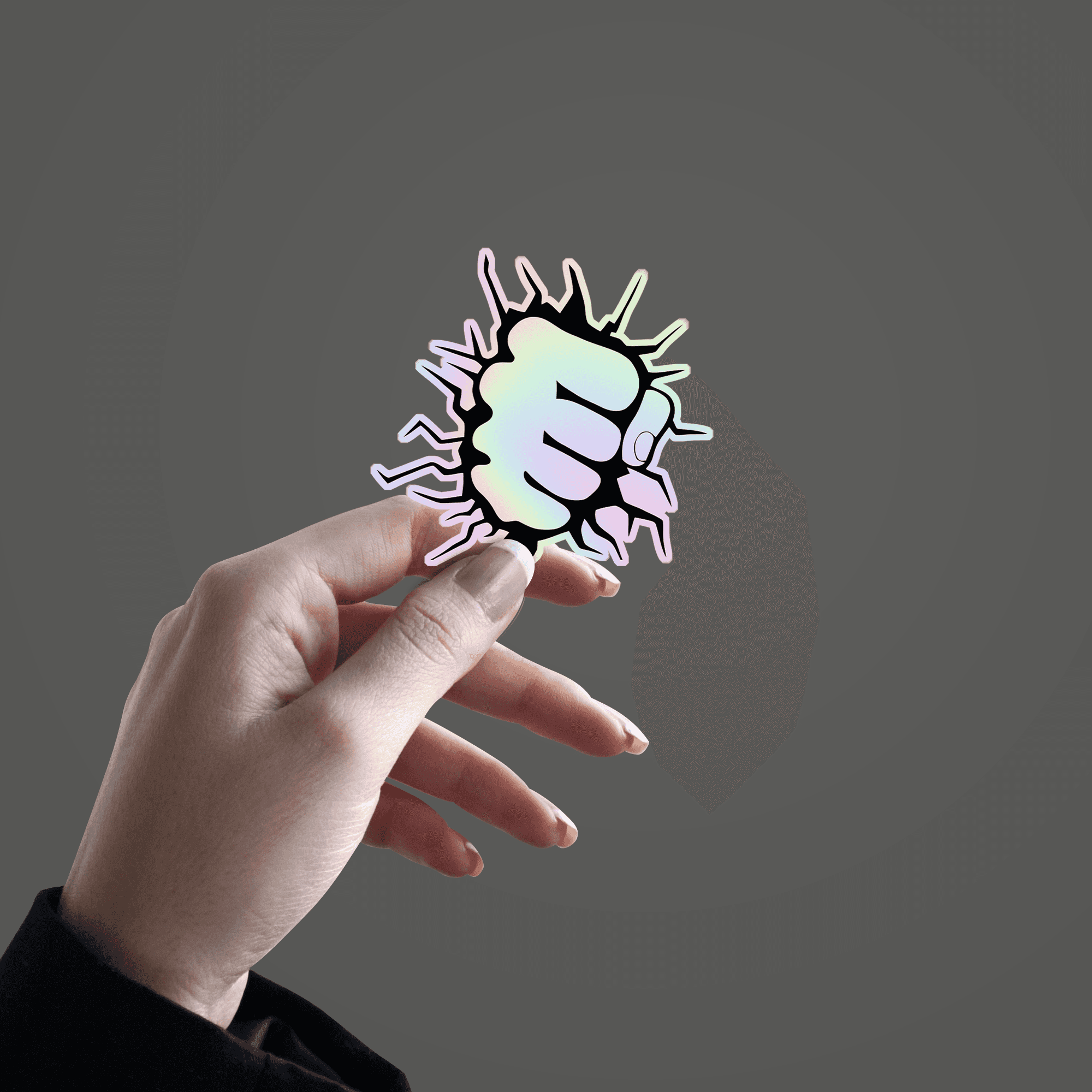 Punch Holographic Sticker - sticckiz.com