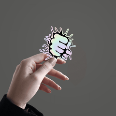 Punch Holographic Sticker - sticckiz.com