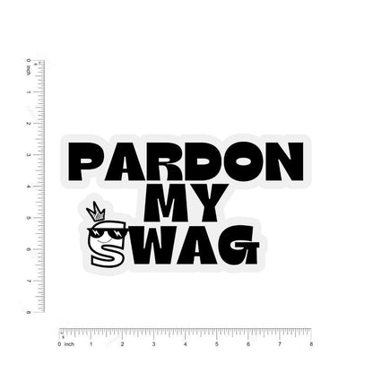 Pardon My Swag Sticker - sticckiz.com
