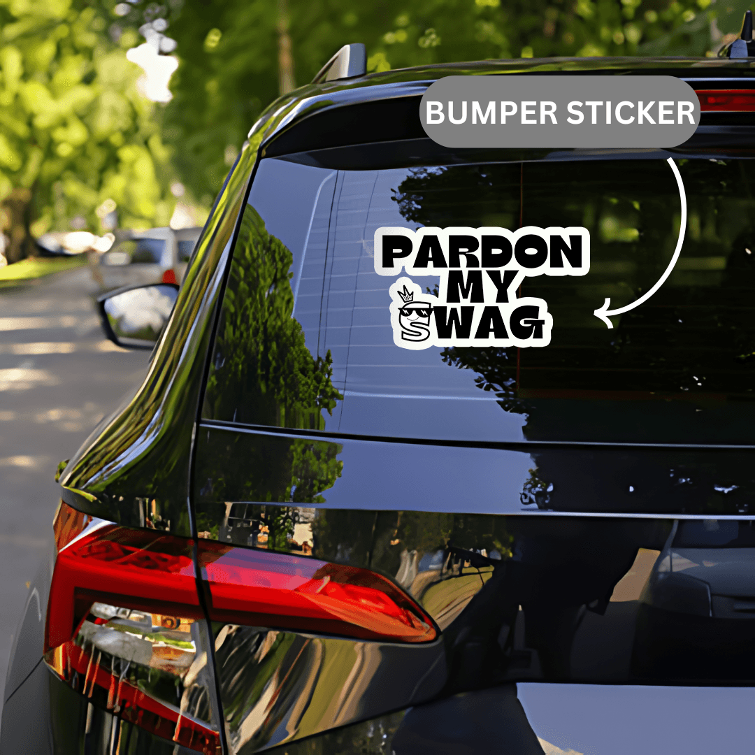 Pardon My Swag Sticker - sticckiz.com