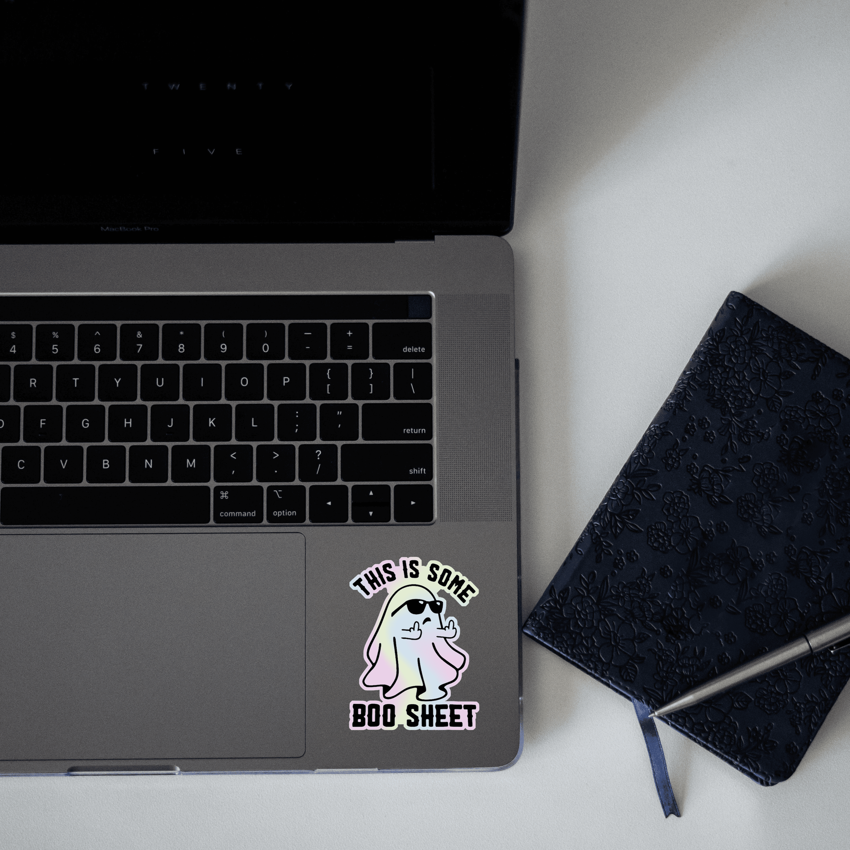 This is some Boo Shit Holographic Sticker - sticckiz.com