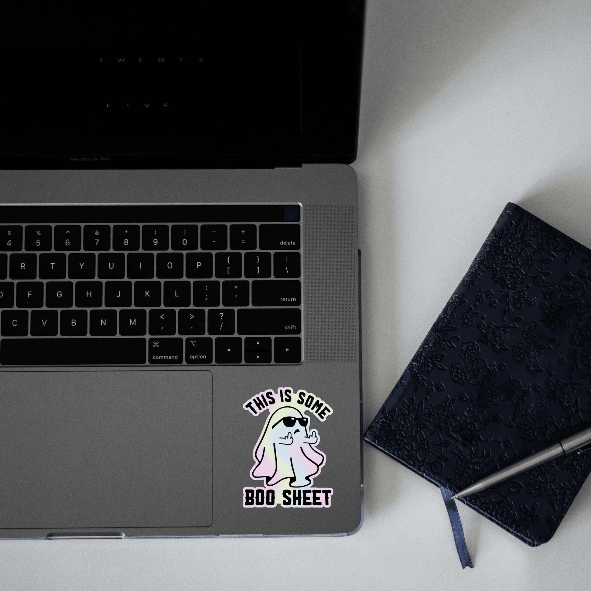 This is some Boo Shit Holographic Sticker - sticckiz.com