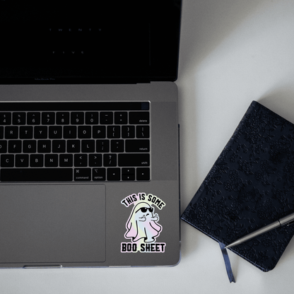 This is some Boo Shit Holographic Sticker - sticckiz.com