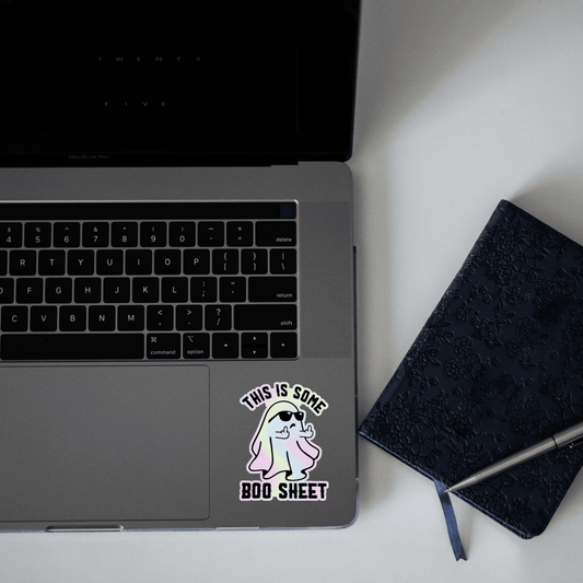 This is some Boo Shit Holographic Sticker - sticckiz.com