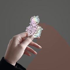 Kakashi Hatake v3 Holographic Sticker - sticckiz.com