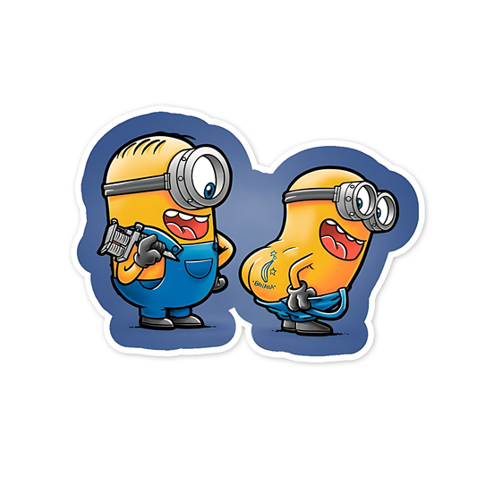 Funny Minions Sticker