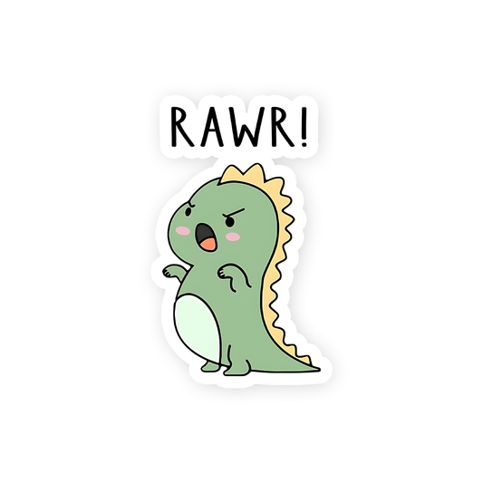 Rawr Cute baby Dianasour Sticker