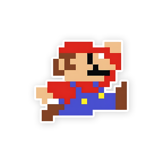 Mario pixeled Sticker