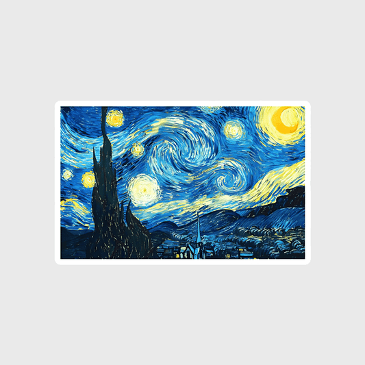 van gogh starry night sticker - sticckiz.com