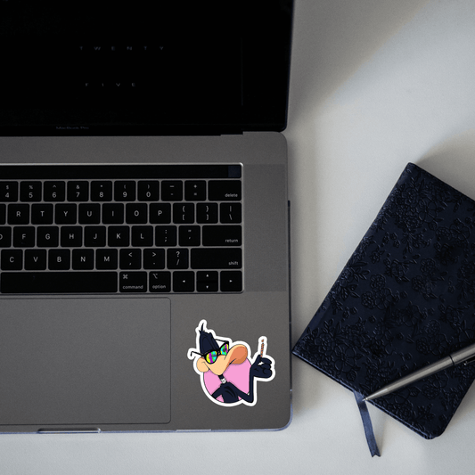 vinyl smoking duck sticker - sticckiz.com